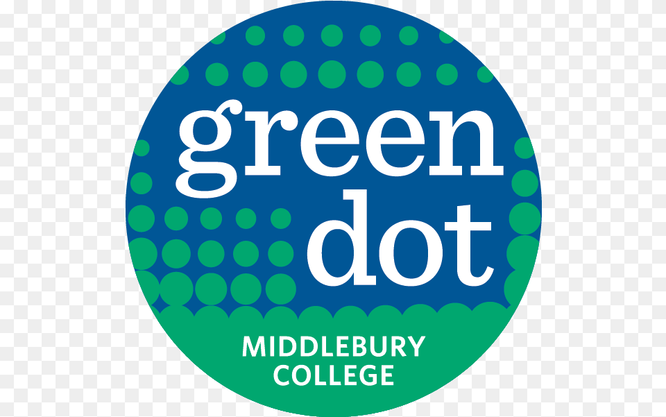 Greendotblue U2013 Green Dot Violence Prevention Strategy Circle, Advertisement, Poster, Disk, Symbol Free Png