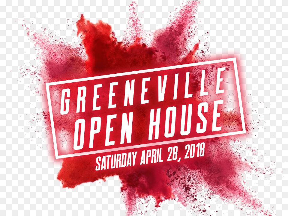 Greeneville Reds To Host Open House April Explosion Red Paint, Powder, Stain Free Png Download