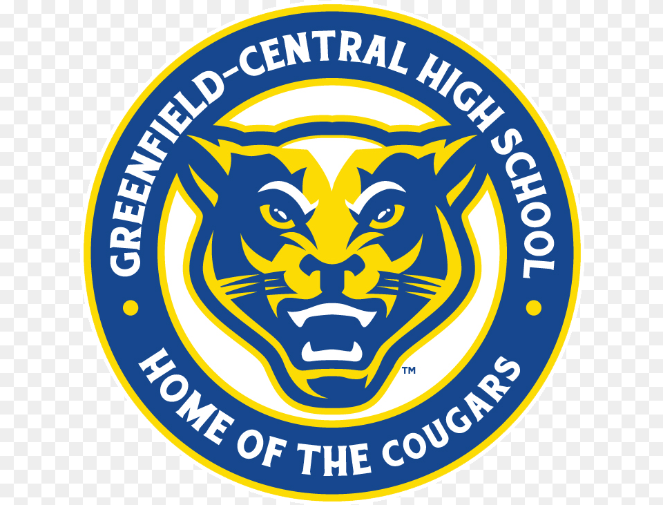 Greenfield Central Cougars, Logo, Emblem, Symbol, Face Png Image