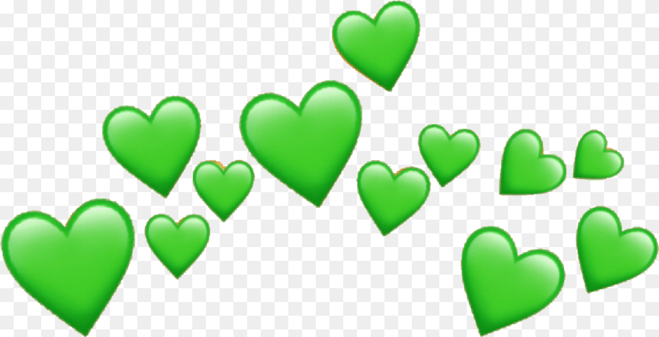 Greenheart Green Heart Emoji Heartcrown Red Heart Emoji Transparent, Symbol Free Png