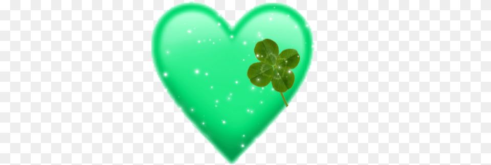 Greenheart Heart Heartcrown Green Stpatricksday Heart, Leaf, Plant, Balloon Free Png Download