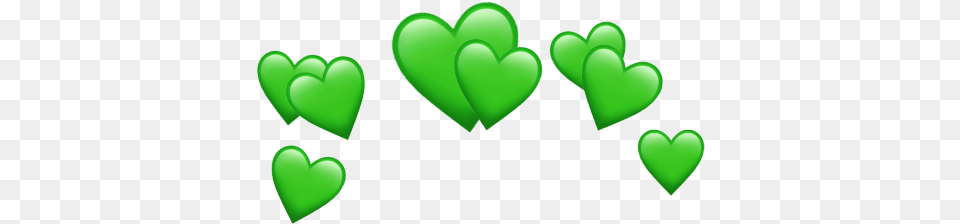 Greenheartcrownemoji Green Heart Crown, Smoke Pipe Png Image