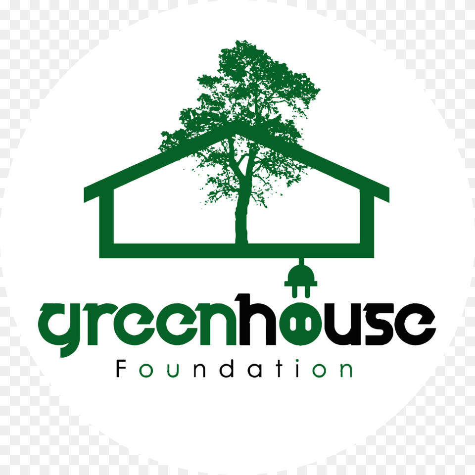 Greenhouse Foundation Logo Logo Green House, Tree, Plant, Vegetation, Architecture Free Png