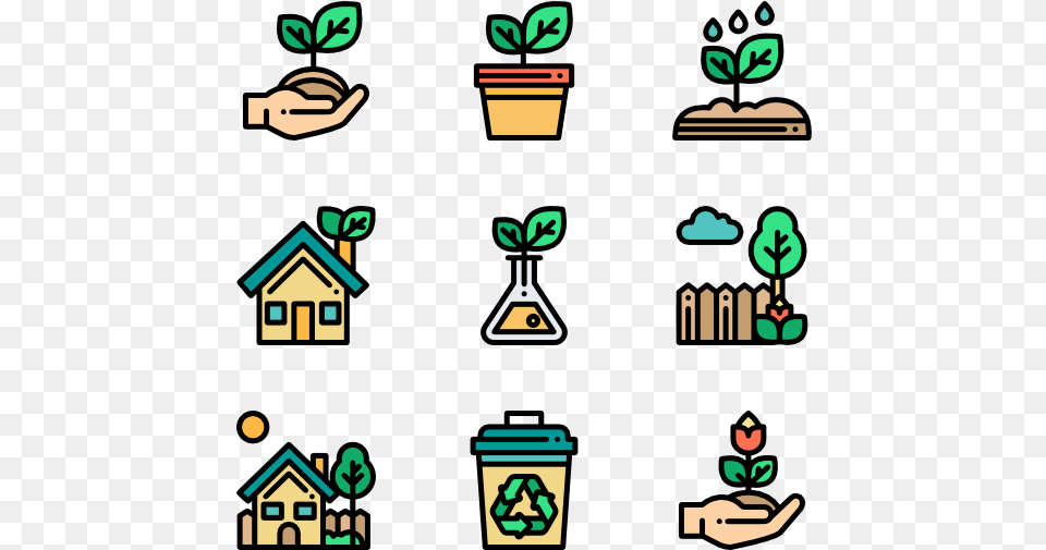 Greenhouse Green House Icon, Plant, Potted Plant, Recycling Symbol, Symbol Png Image