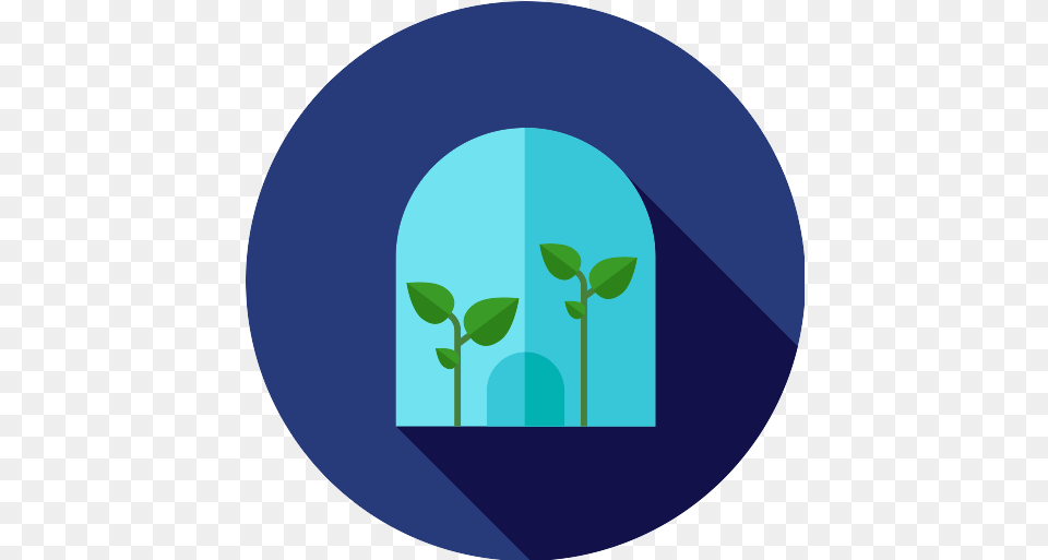 Greenhouse Icon Circle, Disk, Leaf, Plant Png Image