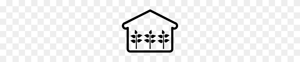 Greenhouse Icons Noun Project, Gray Free Png