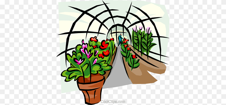 Greenhouse Royalty Vector Clip Art Illustration, Garden, Gardening, Nature, Outdoors Free Png