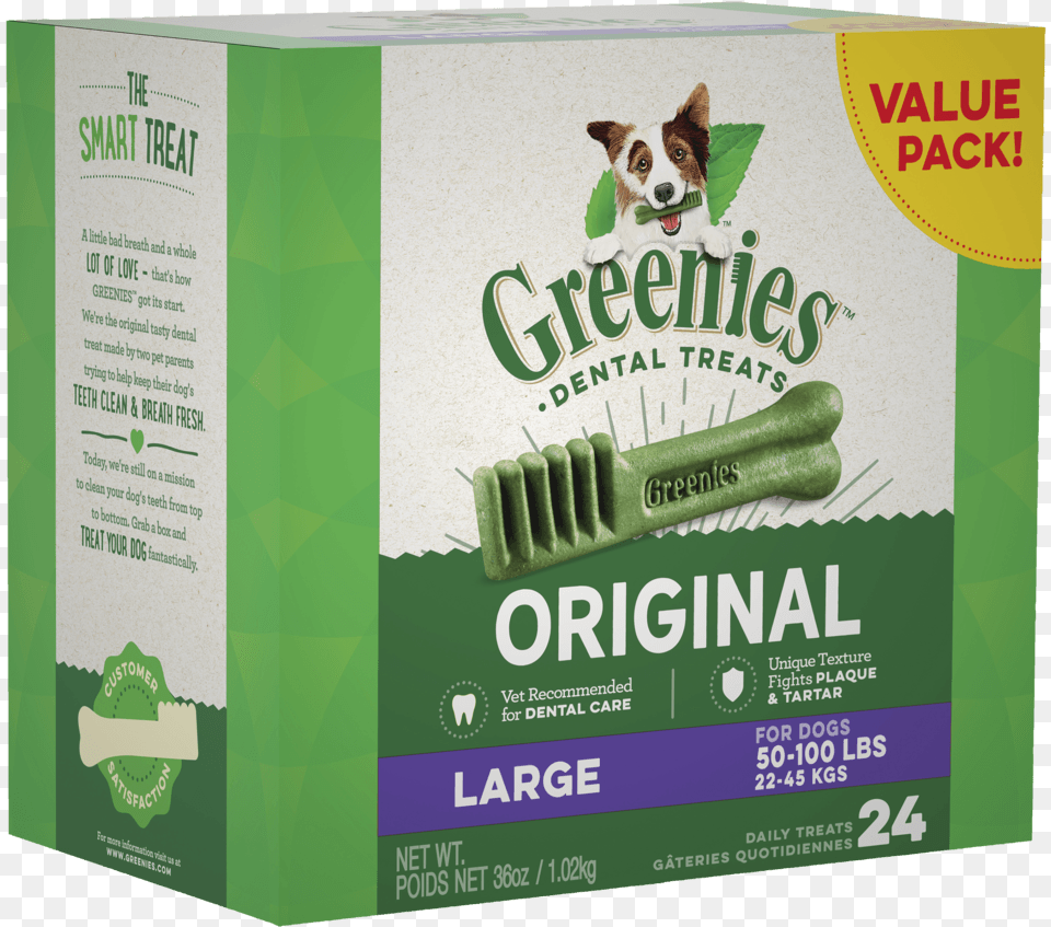 Greenies Original Large Dog Dental Treats, Advertisement, Plant, Herbs, Herbal Free Png Download