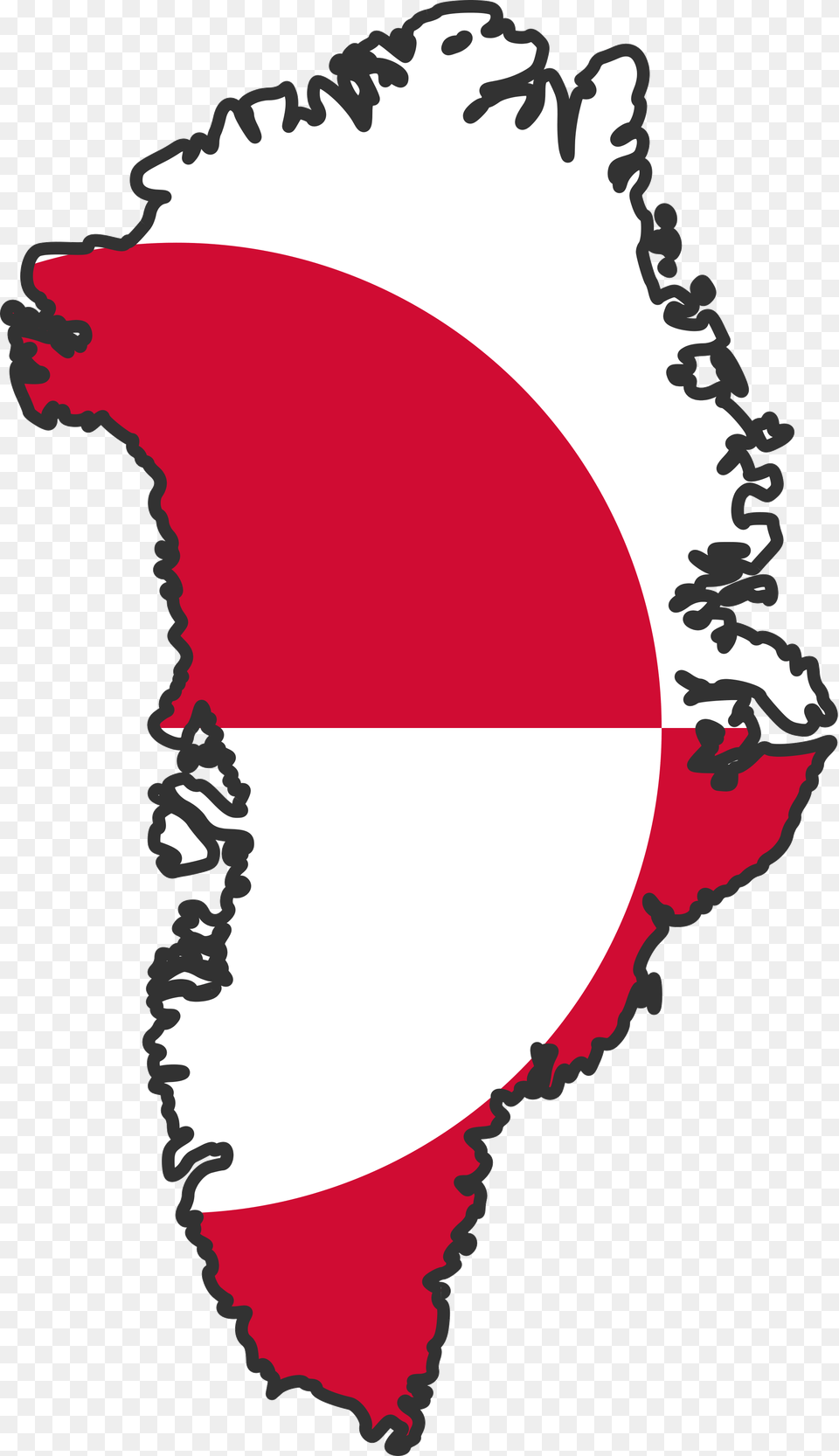 Greenland Flag Map Large Map Greenland Flag And Country, Dynamite, Weapon, Logo Free Png