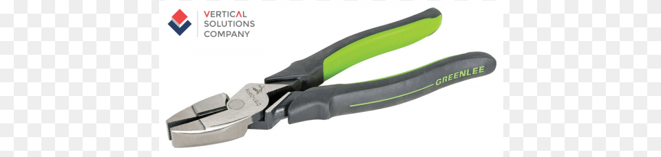 Greenlee 0151 09cm Side Cut Pliers With Crimper High, Device, Blade, Razor, Tool Free Png