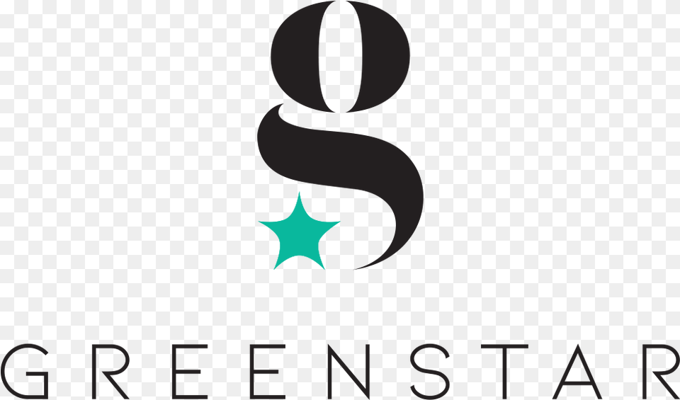 Greenstar Logo Black Graphic Design, Symbol, Star Symbol Png