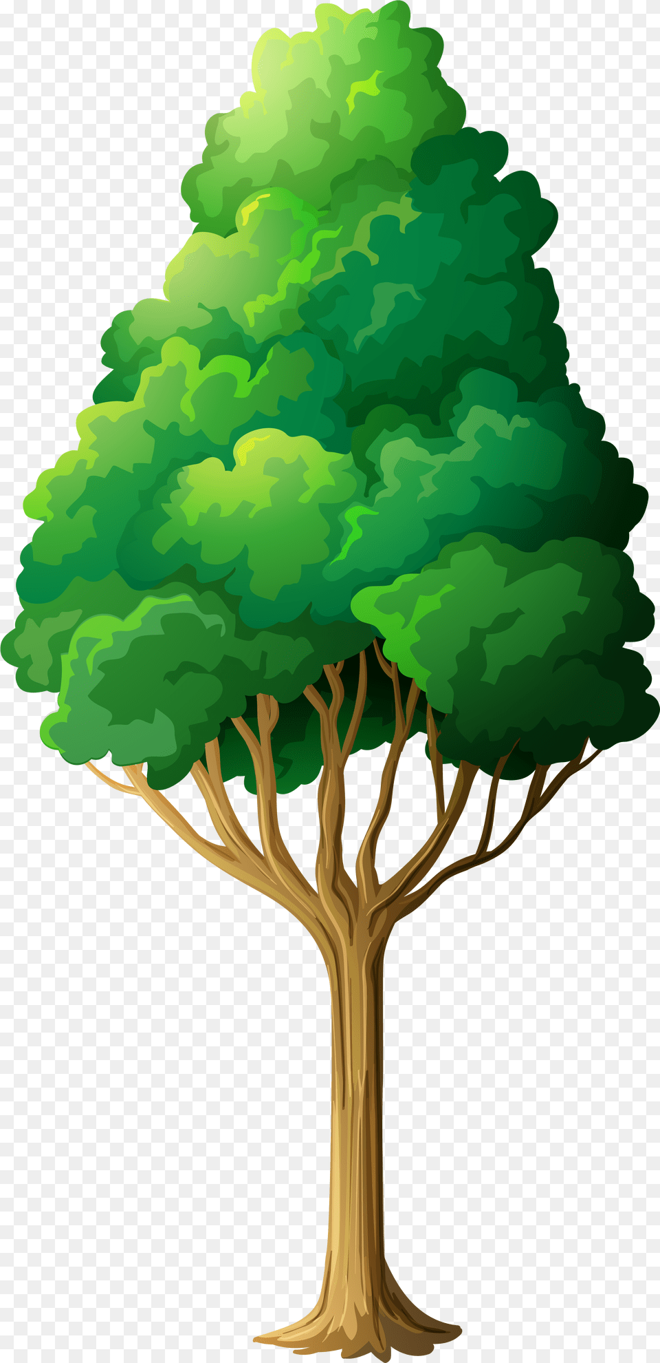 Greentree Clip Stock Files Clipart Tree, Plant, Art, Vegetation, Painting Free Png Download