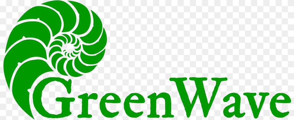 Greenwave Wave Logo, Green, Spiral, Coil, Animal Free Png Download