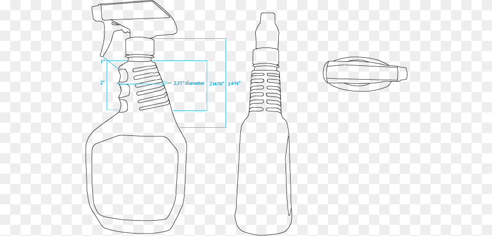 Greenworks Spray Bottle Spray Bottle Outline, Ammunition, Grenade, Weapon, Device Free Png