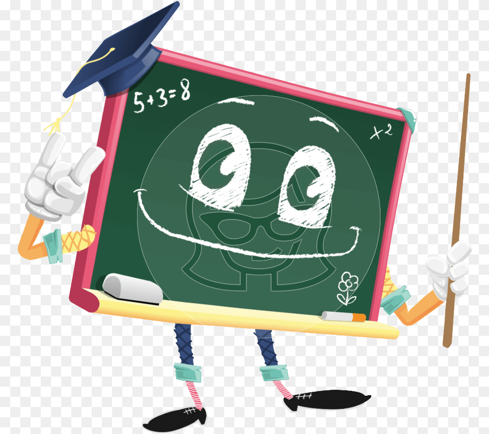 Greeny The Chalkboard, Blackboard, People, Person Free Transparent Png