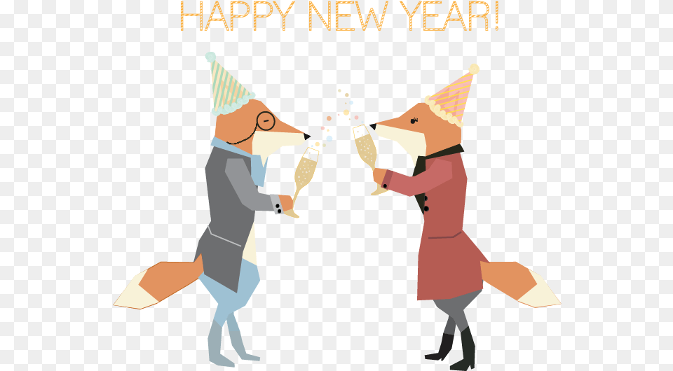 Greeting 2016 New Year 01 Cartoon, Clothing, Hat, Person, People Free Png