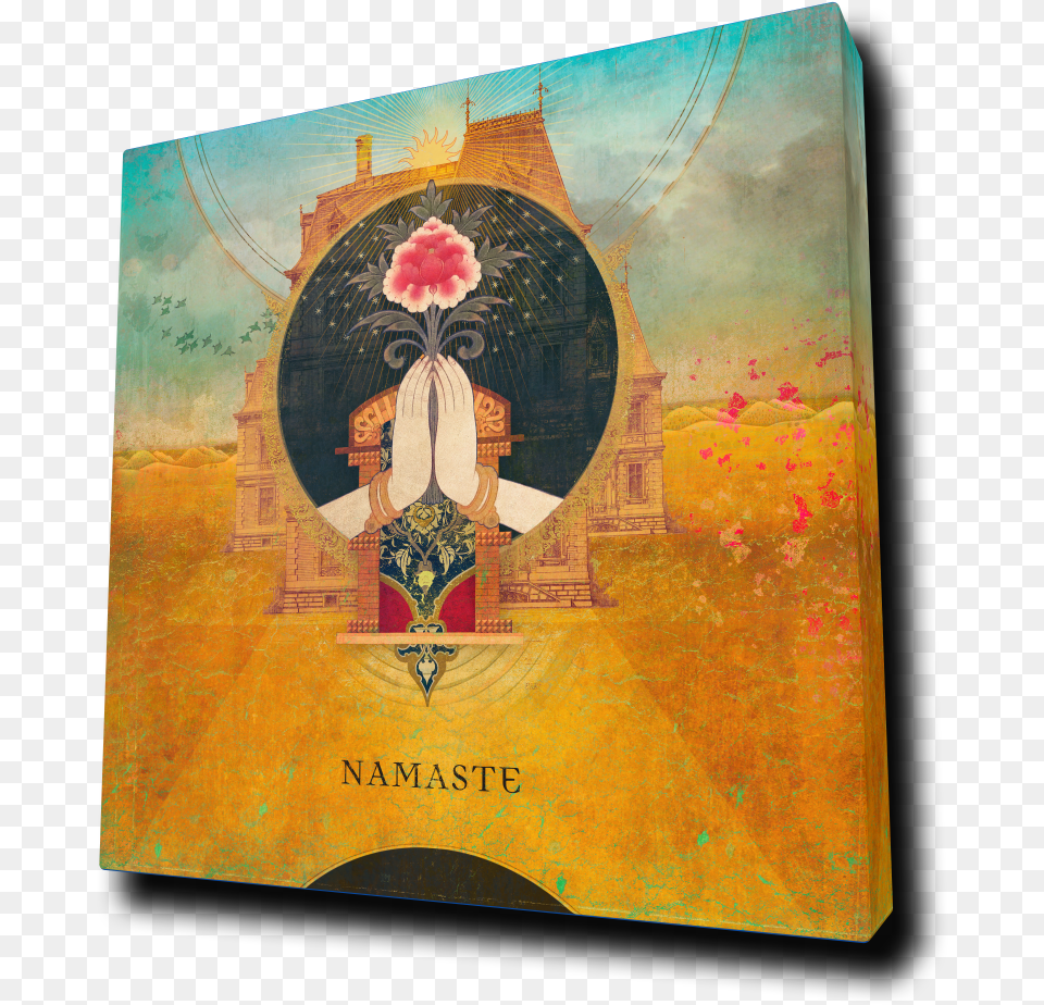 Greeting Card Namaste, Art, Painting, Book, Publication Png Image