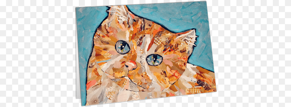 Greeting Cards By Artists Tabby Cat, Art, Collage, Applique, Pattern Free Png Download