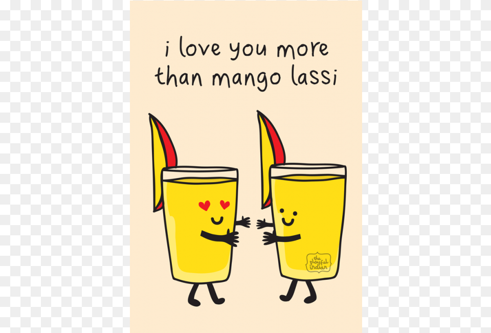 Greeting Cards Mango Love You, Glass, Alcohol, Beer, Beverage Free Png