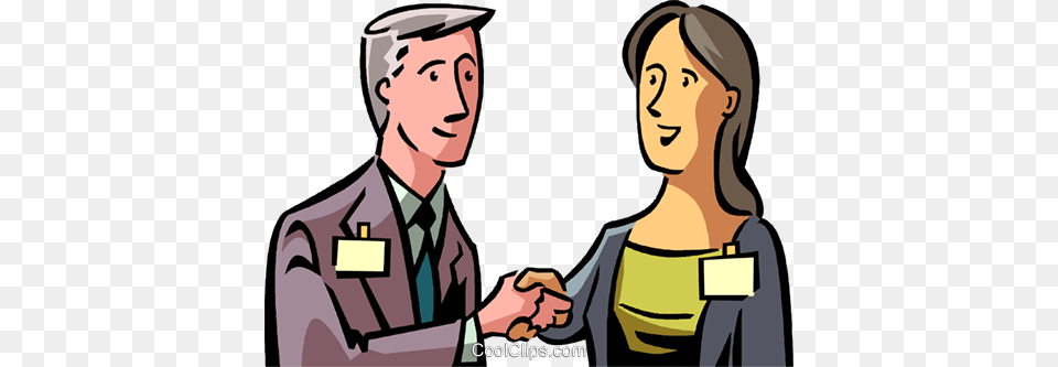 Greetingshaking Hands Royalty Vector Clip Art Illustration, Person, People, Adult, Woman Png