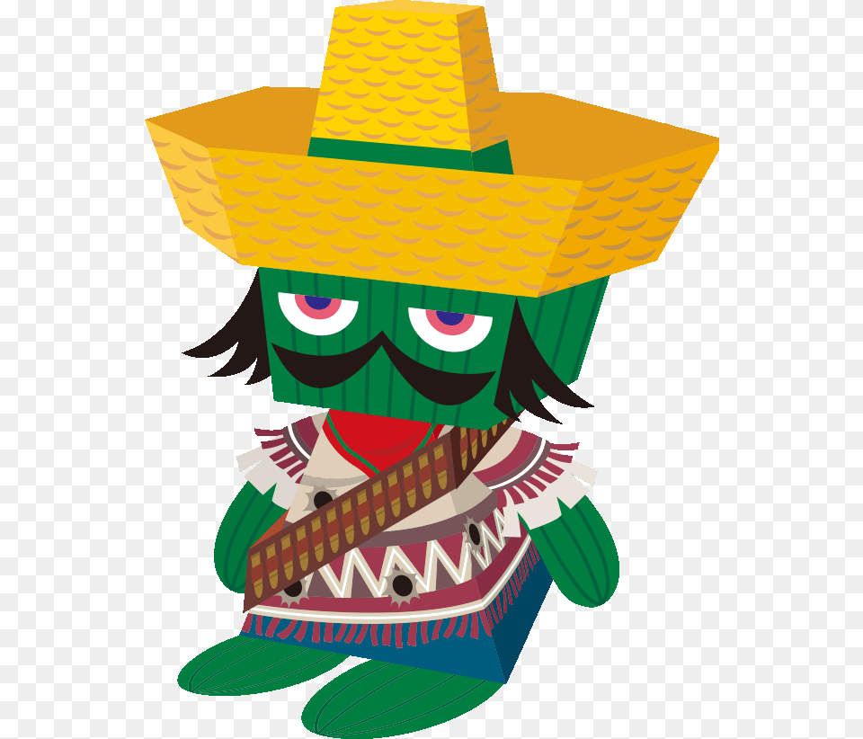 Gregory Horror Show Cactus Gunman Clipart Gregory Horror Show Cactus Gunman, Clothing, Hat, Sombrero, Baby Png