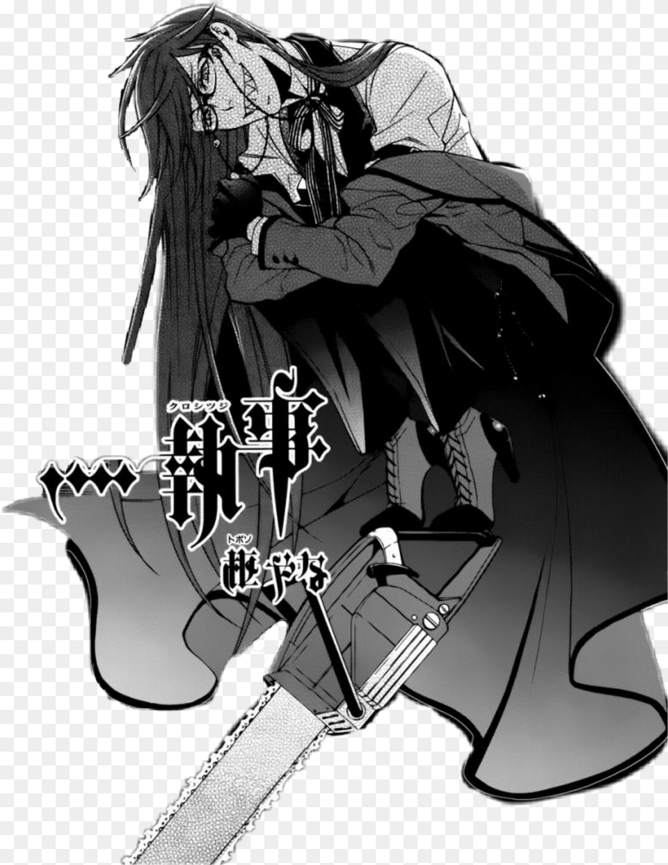 Grell Kuroshitsuji Sticker By Victoriasan023 Kuroshitsuji, Book, Comics, Publication, Adult Png