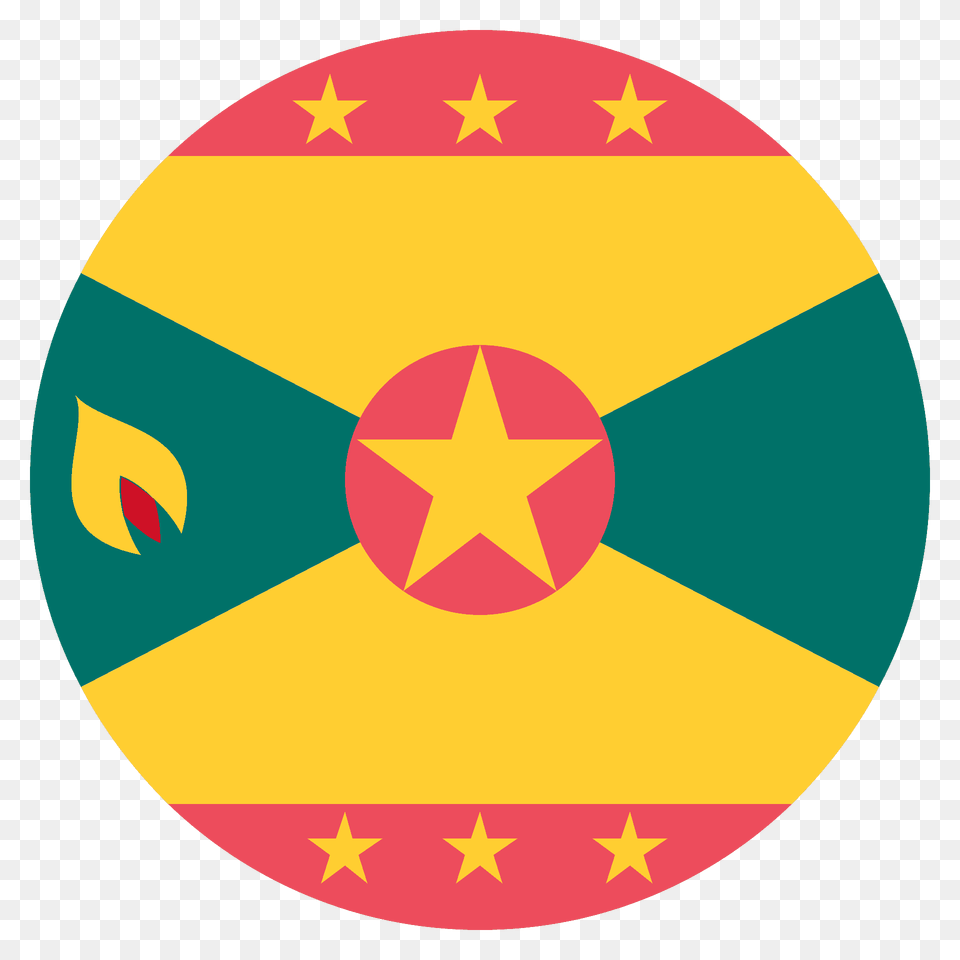 Grenada Flag Emoji Clipart, Logo, Symbol, Star Symbol Png