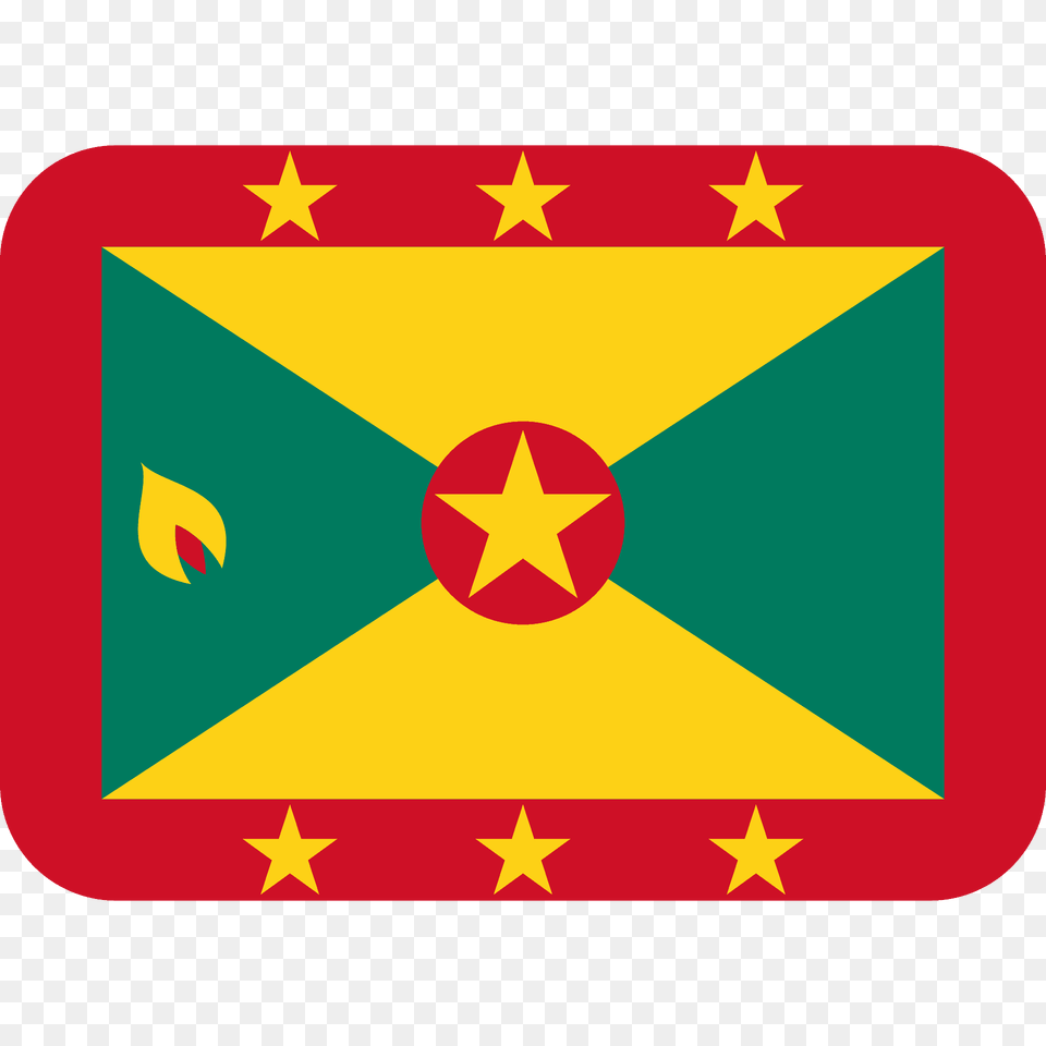 Grenada Flag Emoji Clipart, Star Symbol, Symbol Free Png Download