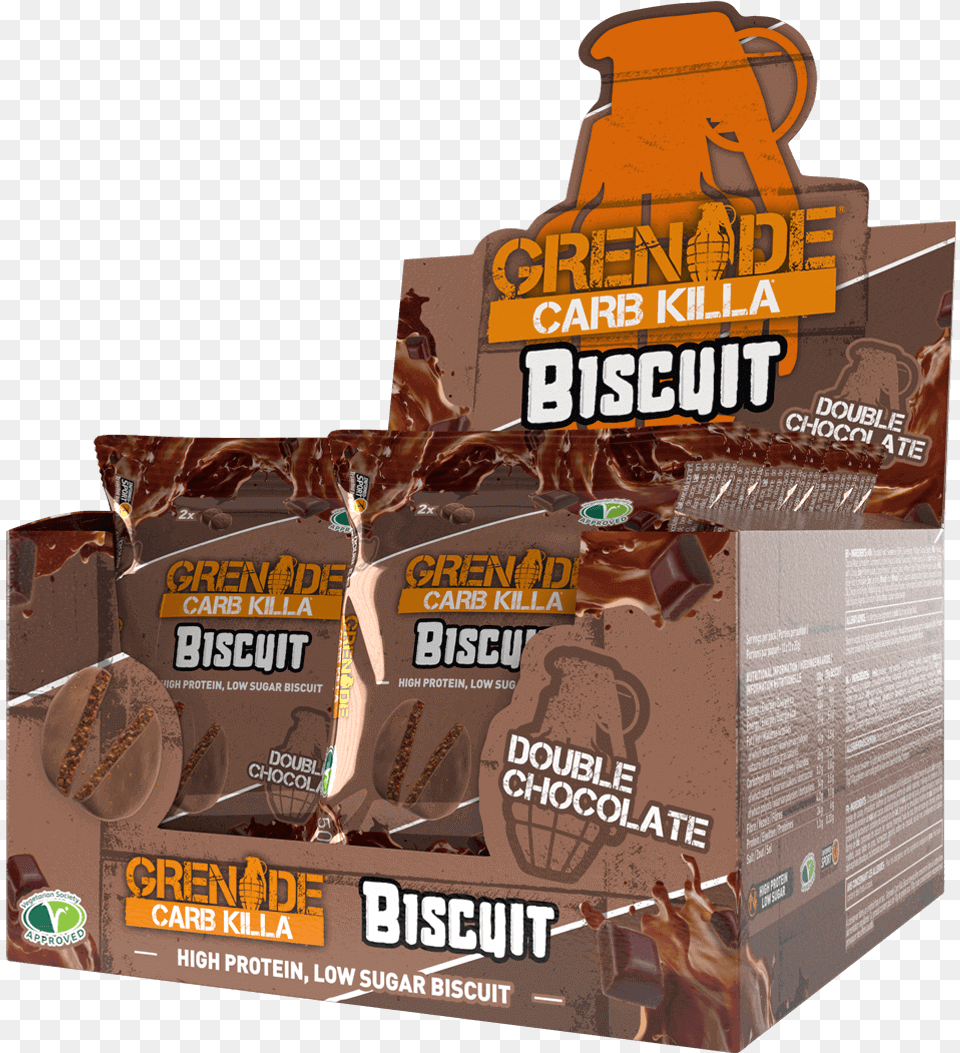 Grenade Carb Killa Biscuit, Sweets, Food, Male, Man Png Image