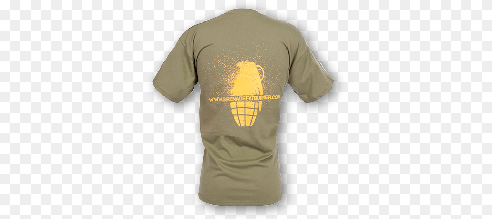 Grenade Gym Clothing T Shirt Active Shirt, T-shirt, Cream, Dessert, Food Free Png