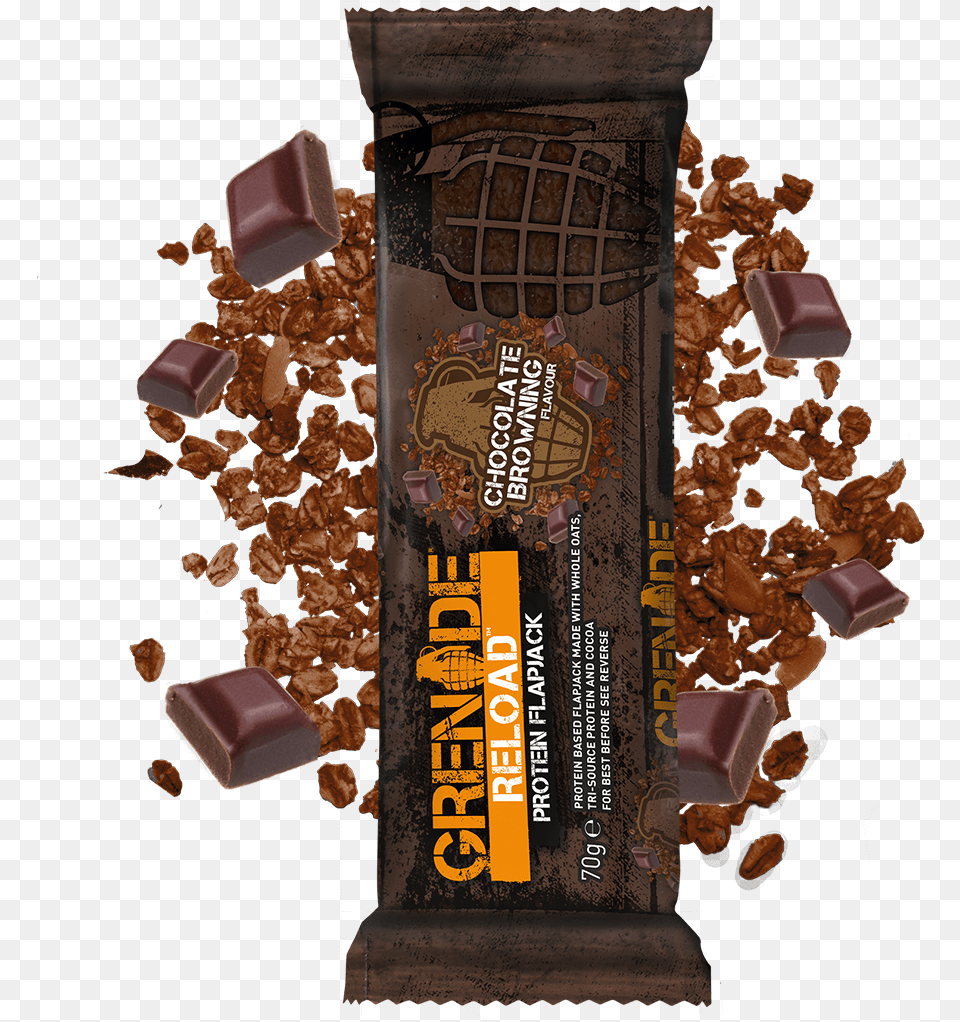 Grenade Products Banner Grenade Reload Flapjack Fused Fruit, Cocoa, Dessert, Food, Chocolate Png