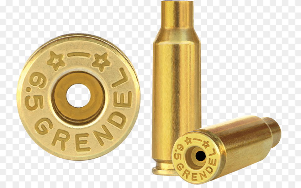 Grendel Brass Cases 65 Grendel Starline Brass, Ammunition, Weapon, Bullet, Machine Free Transparent Png