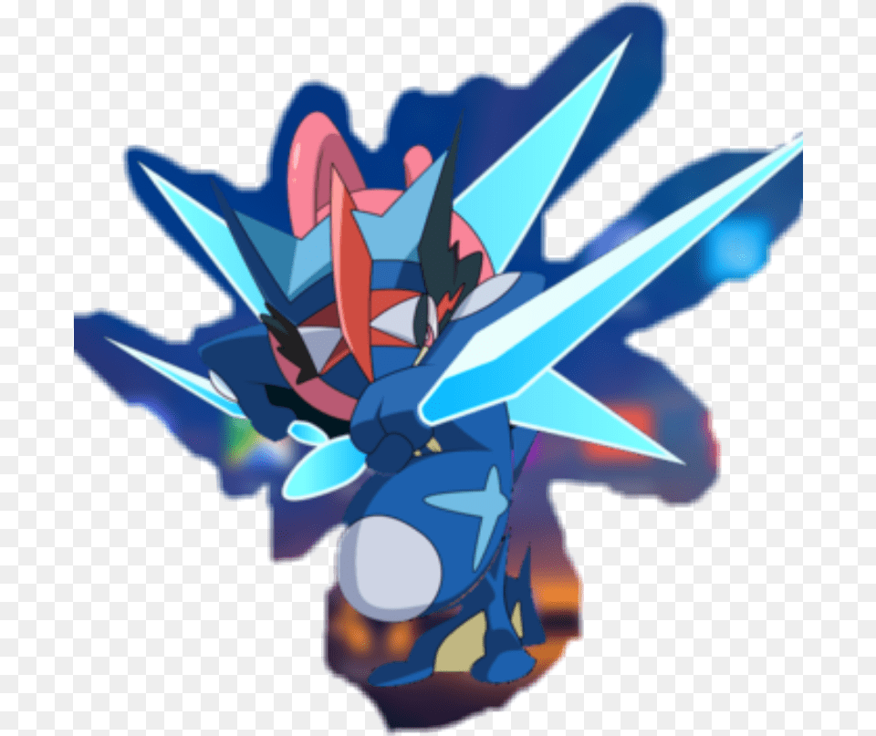 Greninja Ash Greninja Cut, Art, Graphics, Book, Comics Png Image