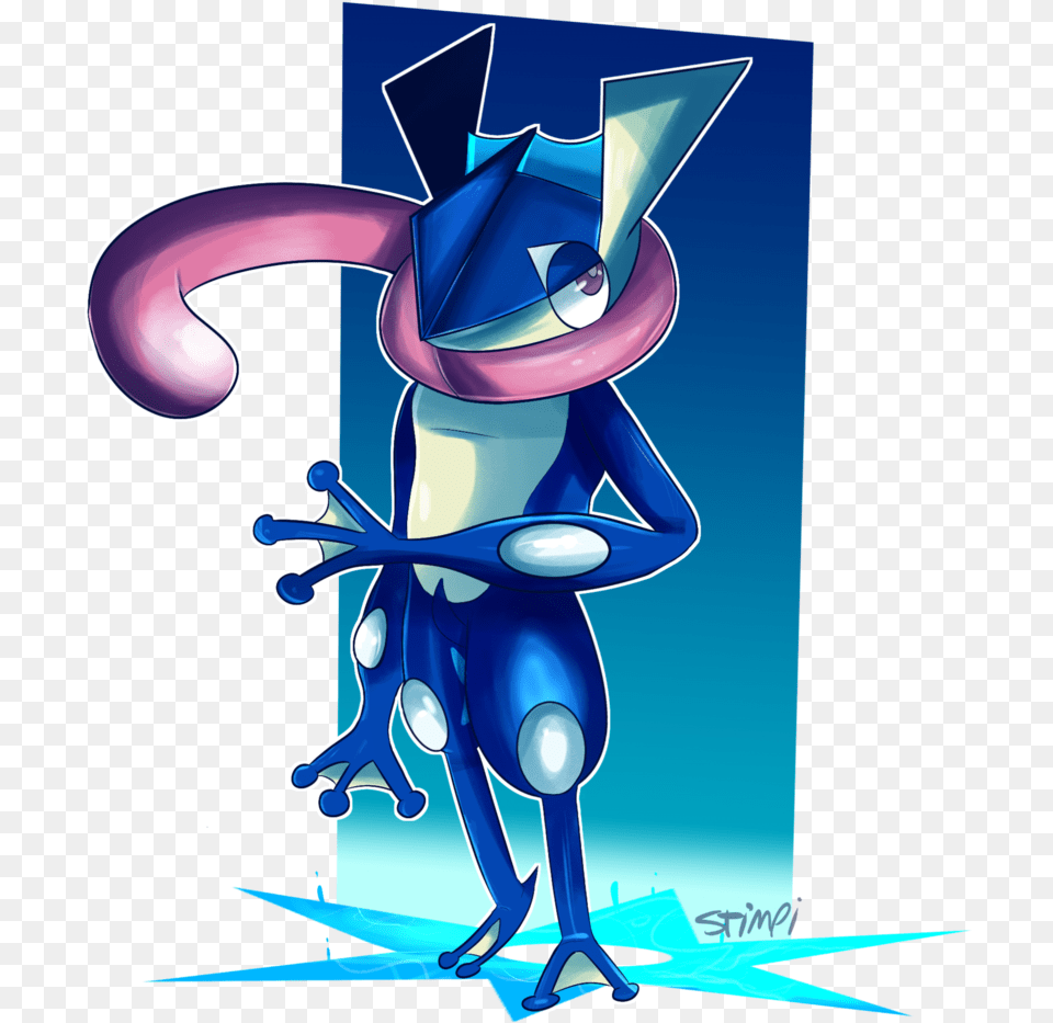 Greninja Pokemon Ash Power Rangers Cartoon, Art, Graphics, Book, Comics Png Image