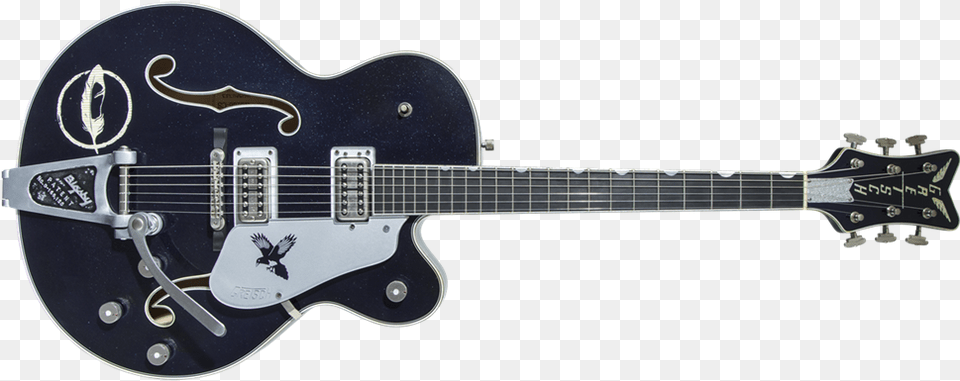 Gretsch Black Falcon Guitar, Musical Instrument, Electric Guitar Png