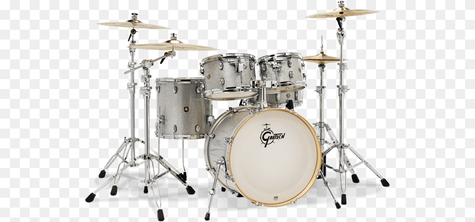 Gretsch Catalina Maple Silver Sparkle, Drum, Musical Instrument, Percussion Free Png