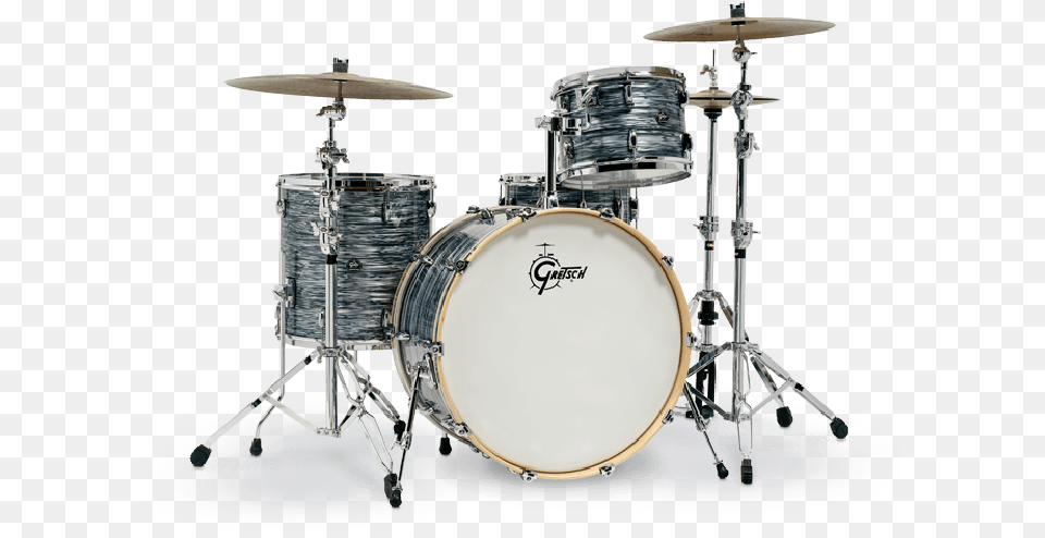 Gretsch Renown 4 Pc Drum Set With 24 Silver Oyster Gretsch Renown, Musical Instrument, Percussion Free Png