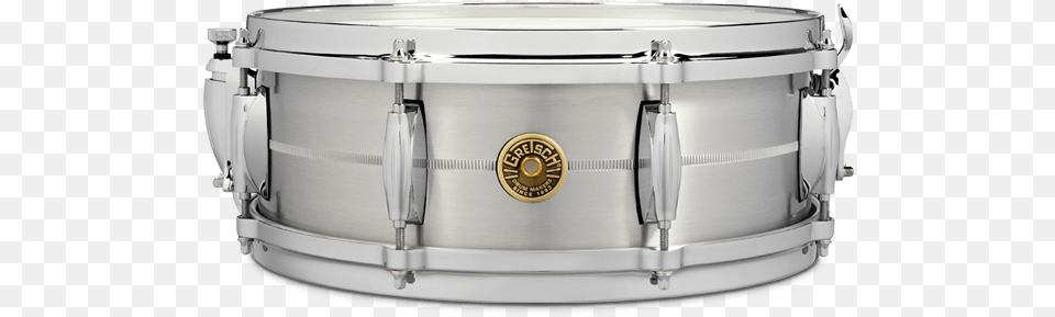 Gretsch Solid Aluminum Snare Drum Gretsch G 4000 G 4160 Ss Solid Steel Snare Drum, Musical Instrument, Percussion Png Image