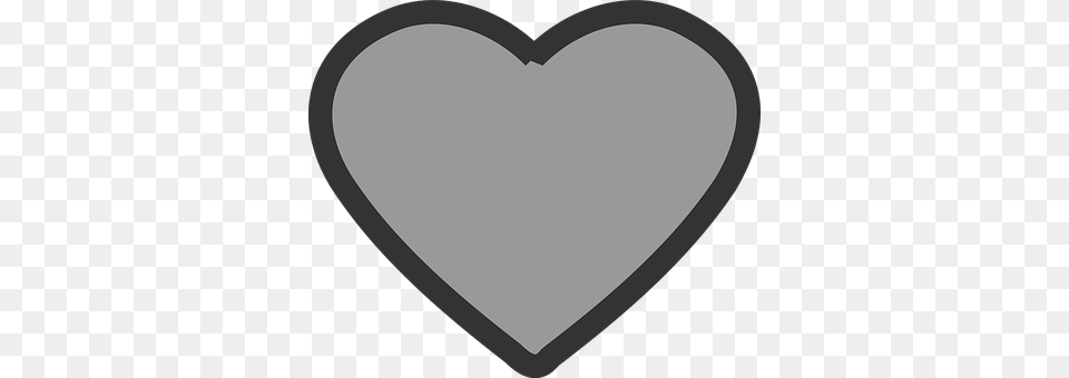 Grey Heart Free Png Download