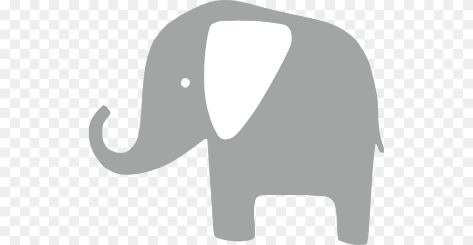 Grey Baby Elephant Clip Art Cute Elephant Silhouette Clip Art, Animal, Mammal, Wildlife, Clothing Png Image
