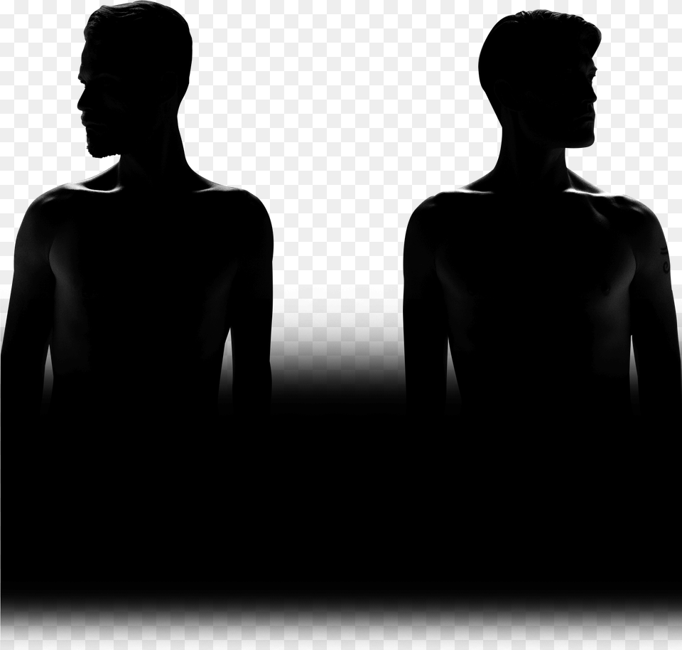 Grey Background Crown Man Dark Crown Man Band Members Silhouette, Adult, Male, Person, Back Png Image