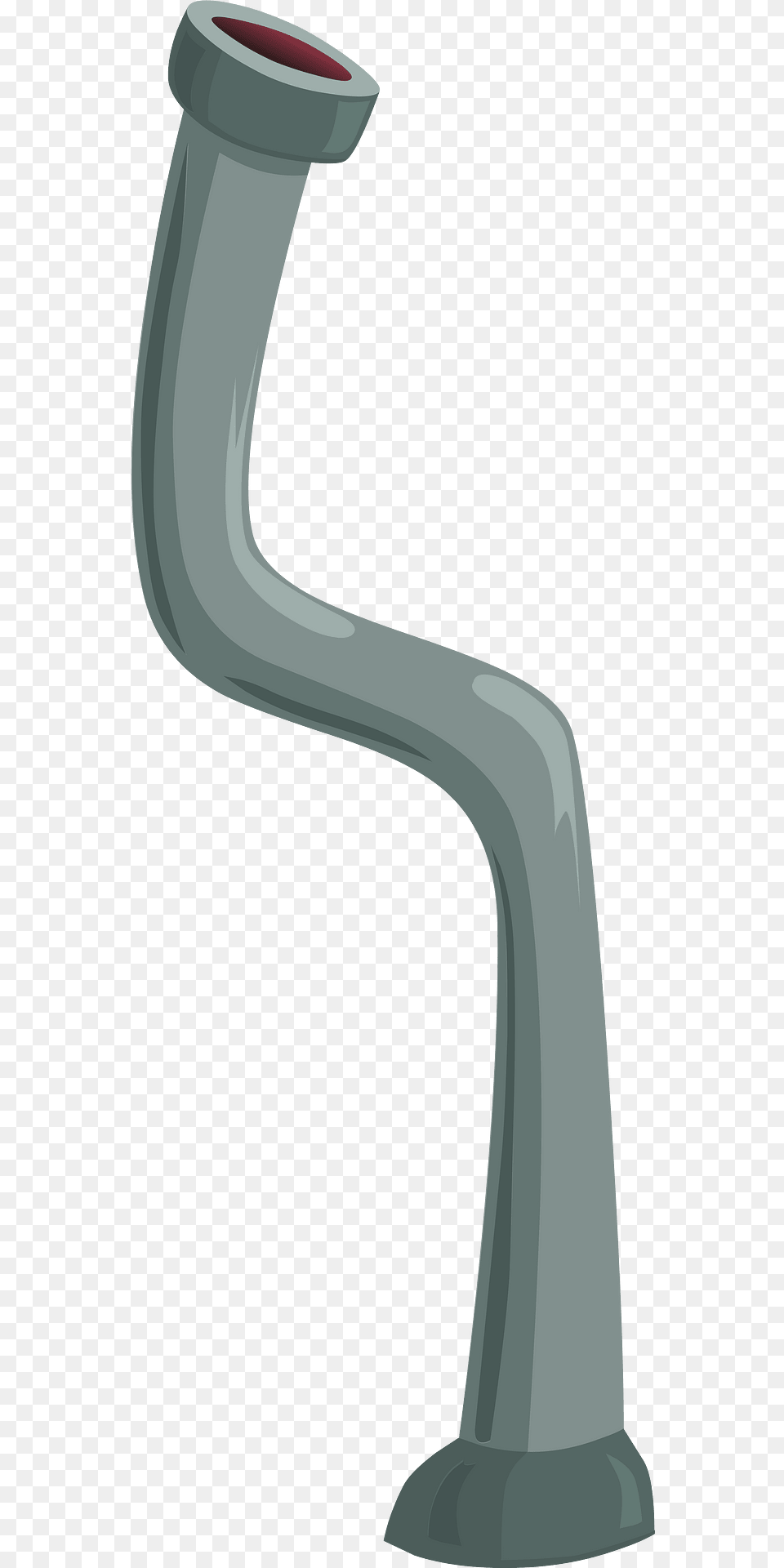 Grey Bent Pipe Clipart, Smoke Pipe Free Png Download