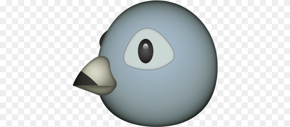 Grey Bird Emoji Bird Emoji, Sphere, Disk, Animal, Beak Free Png Download