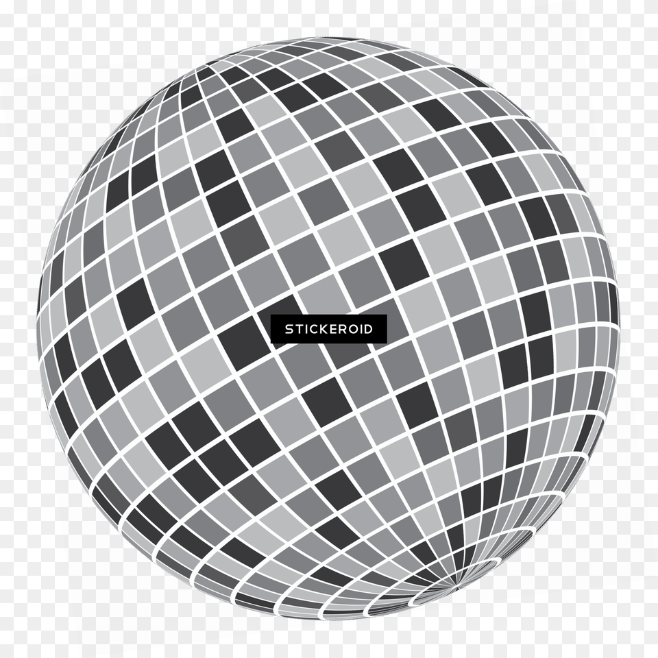 Grey Black White Disco Ball, Sphere, Astronomy, Moon, Nature Png