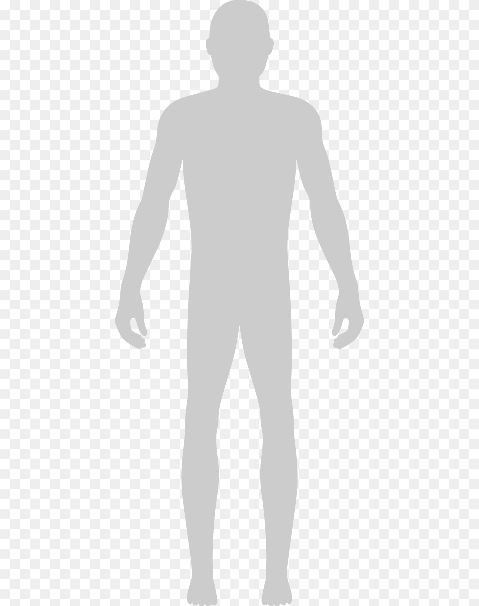 Grey Body Model Silhouette, Gray Free Png