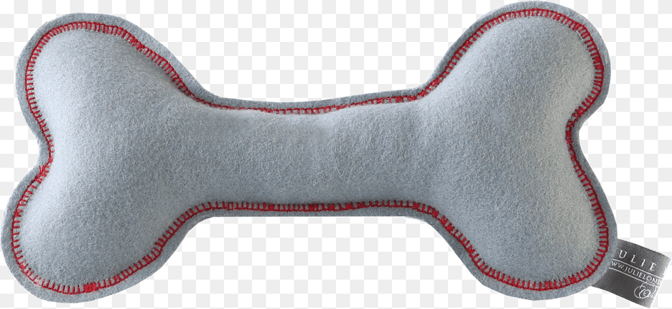 Grey Bone Felt Dog, Cushion, Home Decor, Pillow Png Image