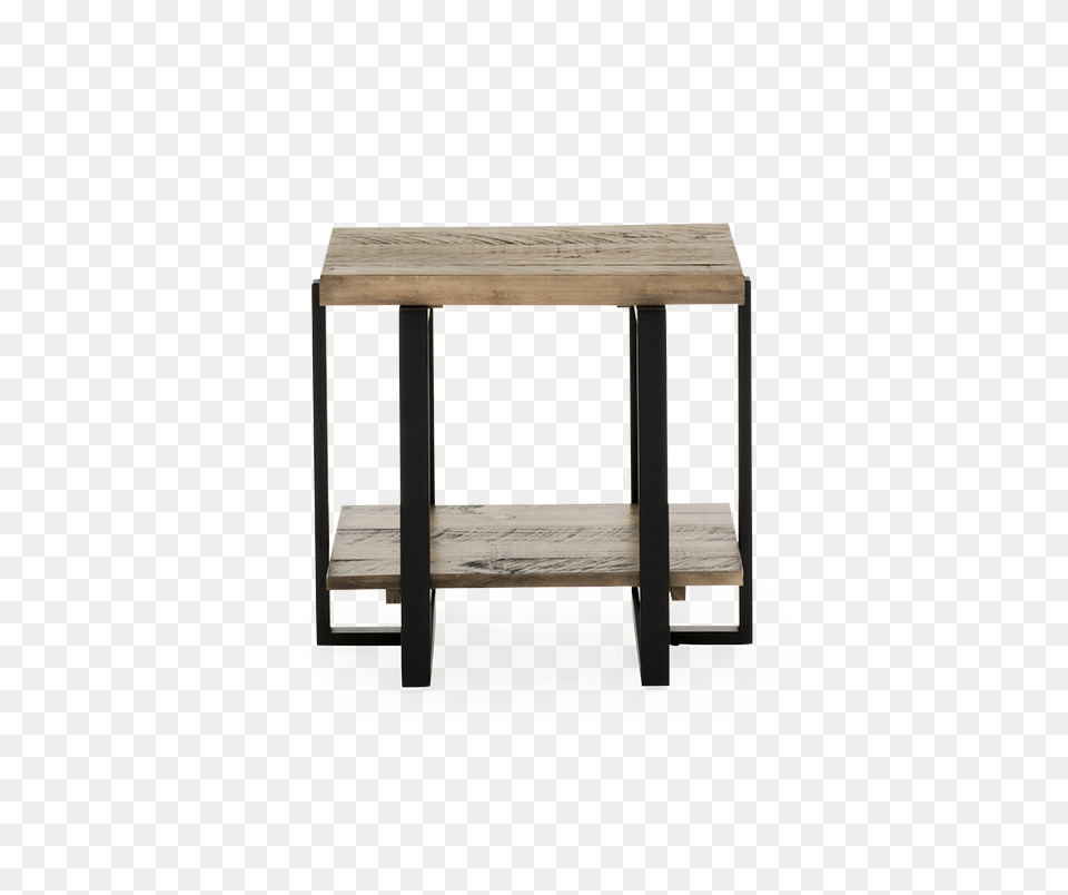 Grey Brown Wood And Metal End Table, Coffee Table, Dining Table, Furniture Png Image