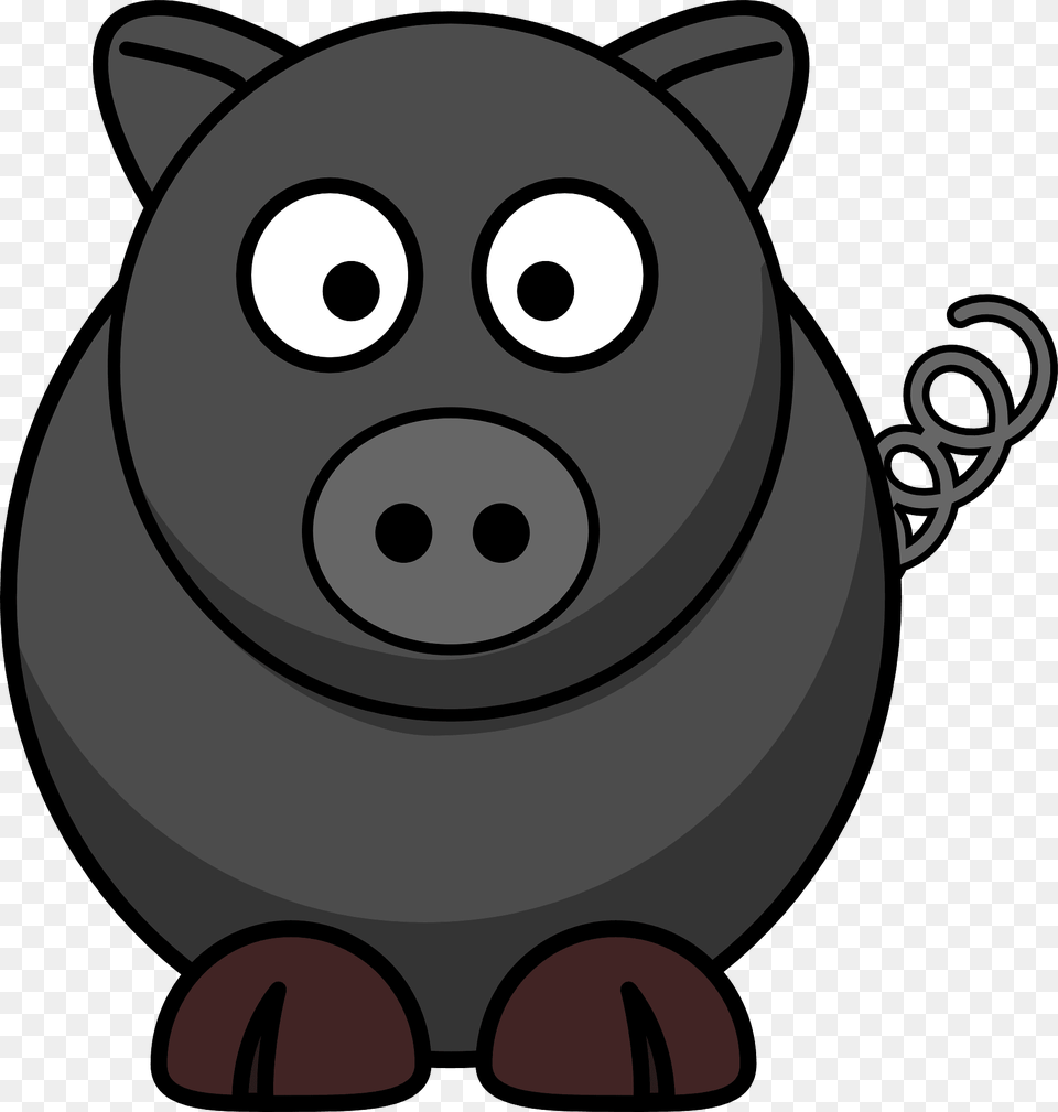 Grey Cartoon Pig Clipart, Ammunition, Grenade, Weapon Png