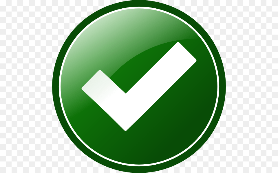 Grey Check Mark Clip Art, Green, Symbol, Sign, Disk Free Png