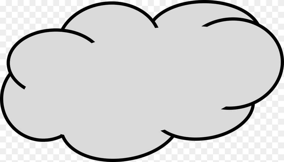 Grey Clipart Fluffy Cloud, Stencil, Astronomy, Moon, Nature Free Png Download
